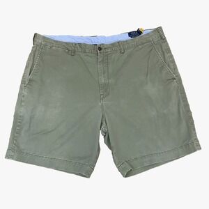 Polo Ralph Lauren Chino Shorts Men's Stretch Size 42 Green Cotton Twill Preppy